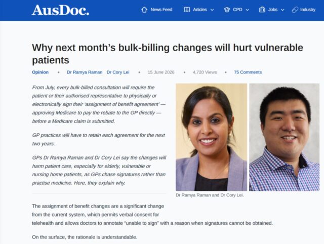 Ramya Raman on AusDoc