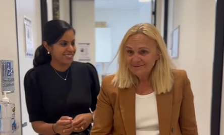 Dr Ramya Raman with Hon. Sabine Winton